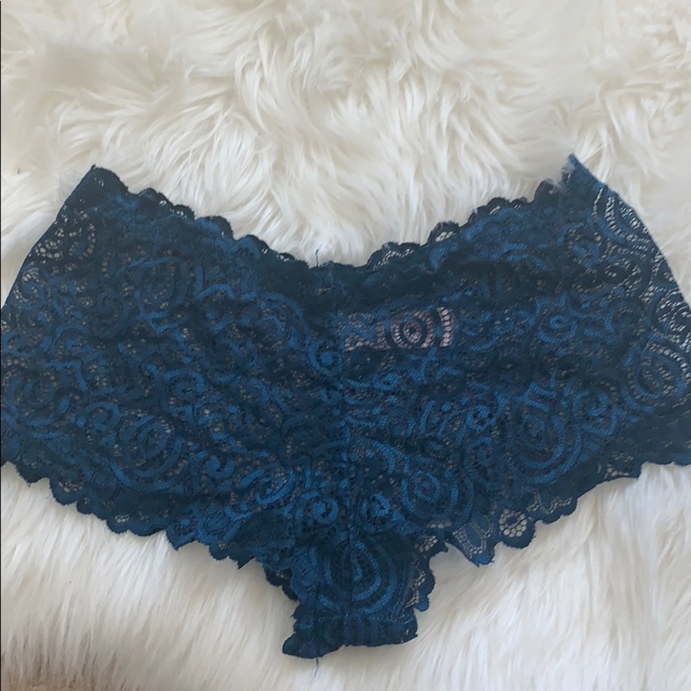 NWOT Teal Blue lacy briefs